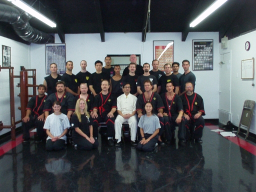 2001 Wing Tsun Seminar in Austin with Grand-master Leung Ting. I'm standing in the back second from right to left.